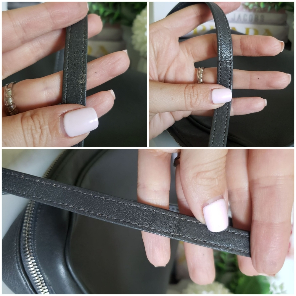 *SOLD*Authentic Pre-owned Saint Laurent Lambskin Monogram Small Lou Camera Bag - Picture 10 of 16